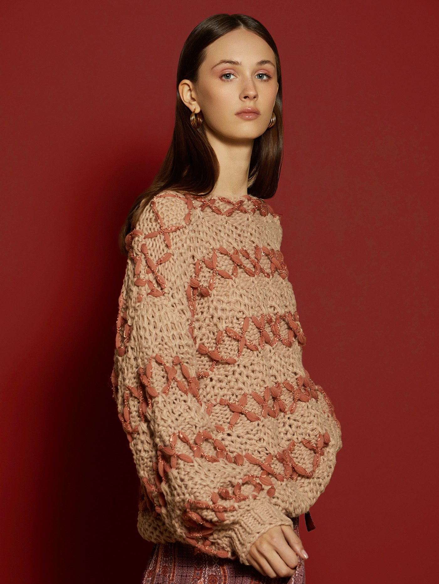 Handmade knit sweater