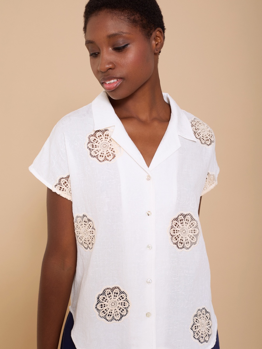 Mandala embroidered blouse