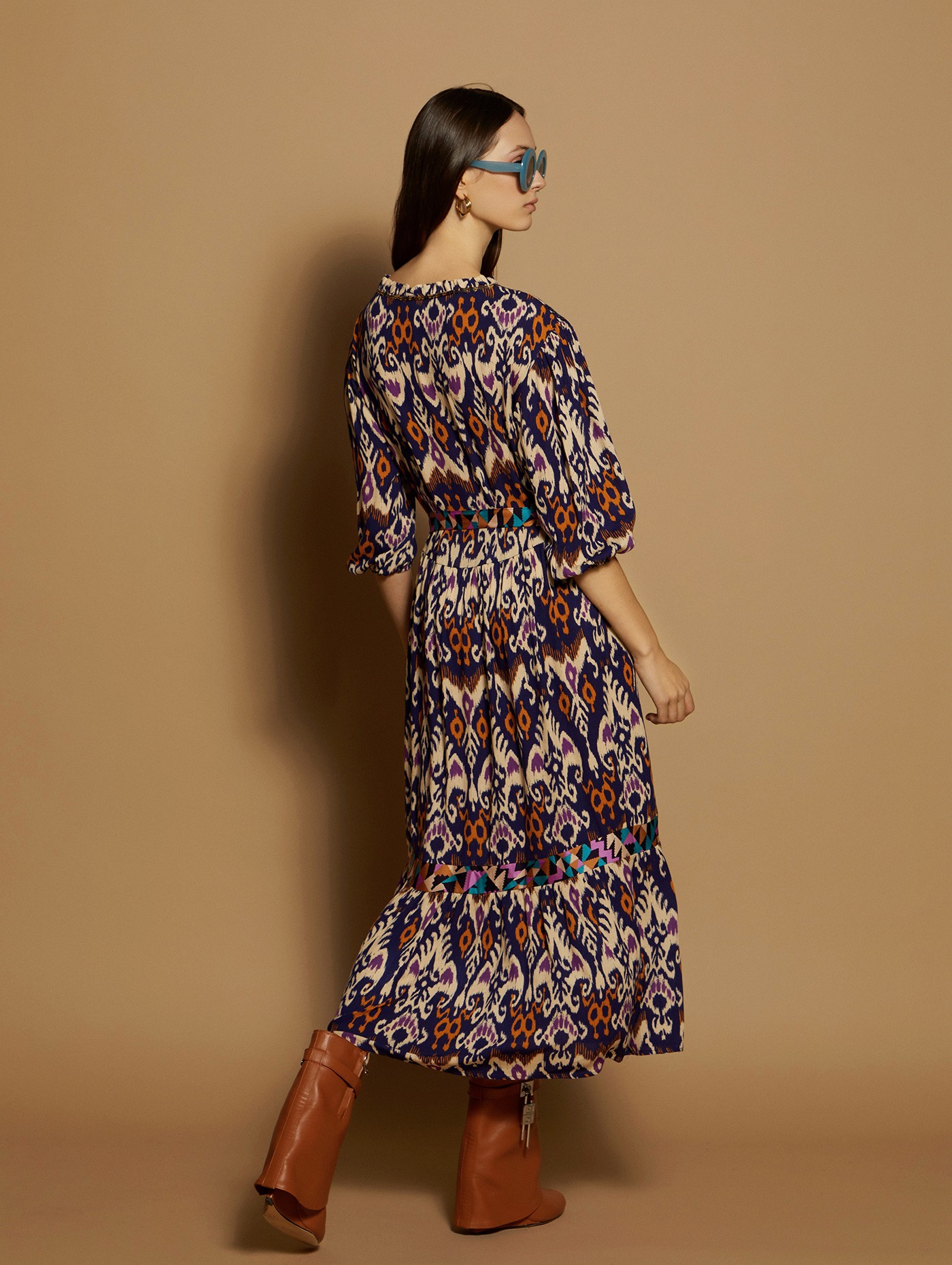 Printed bambula dress 2