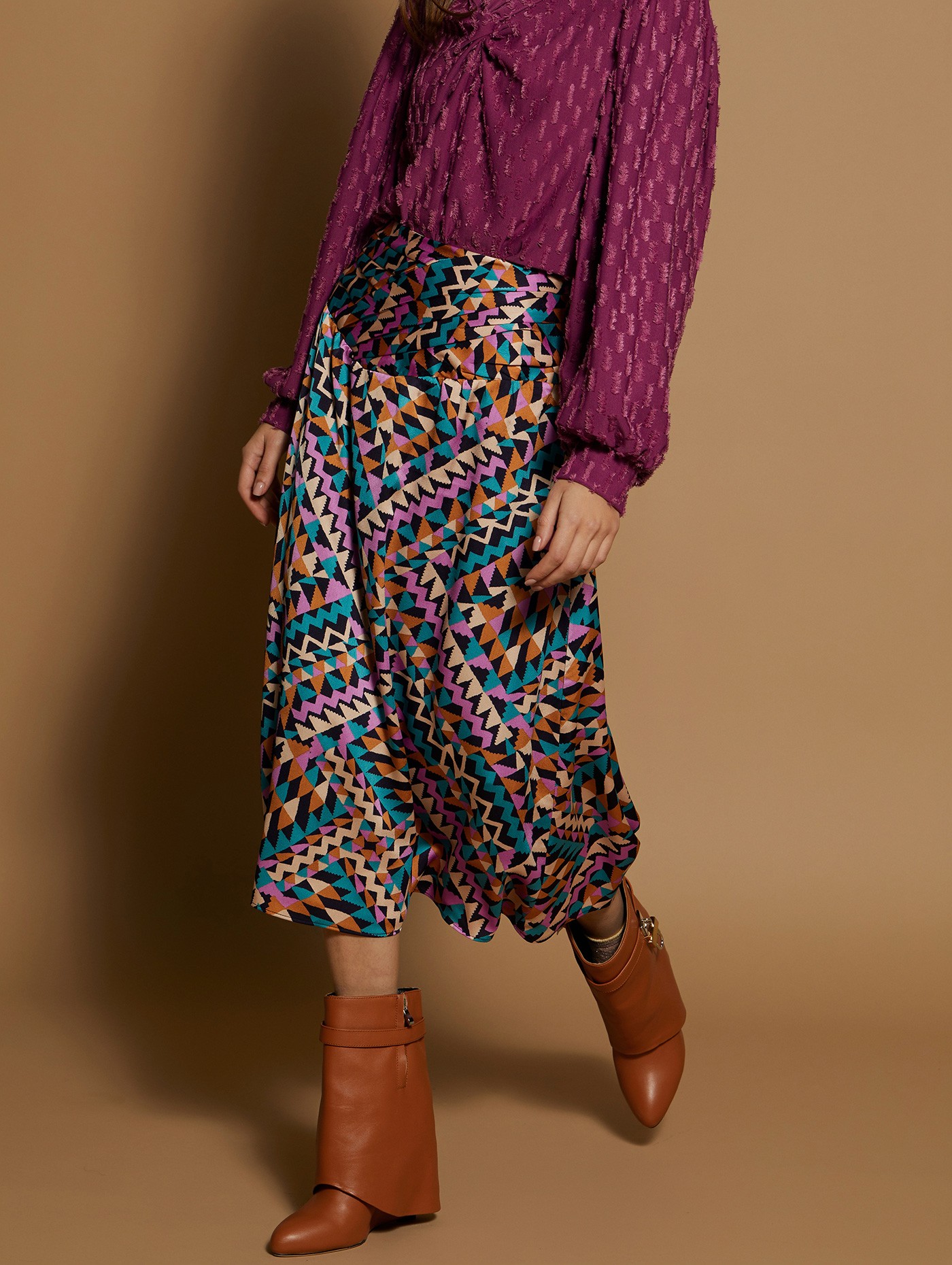 Printed midi skirt 8