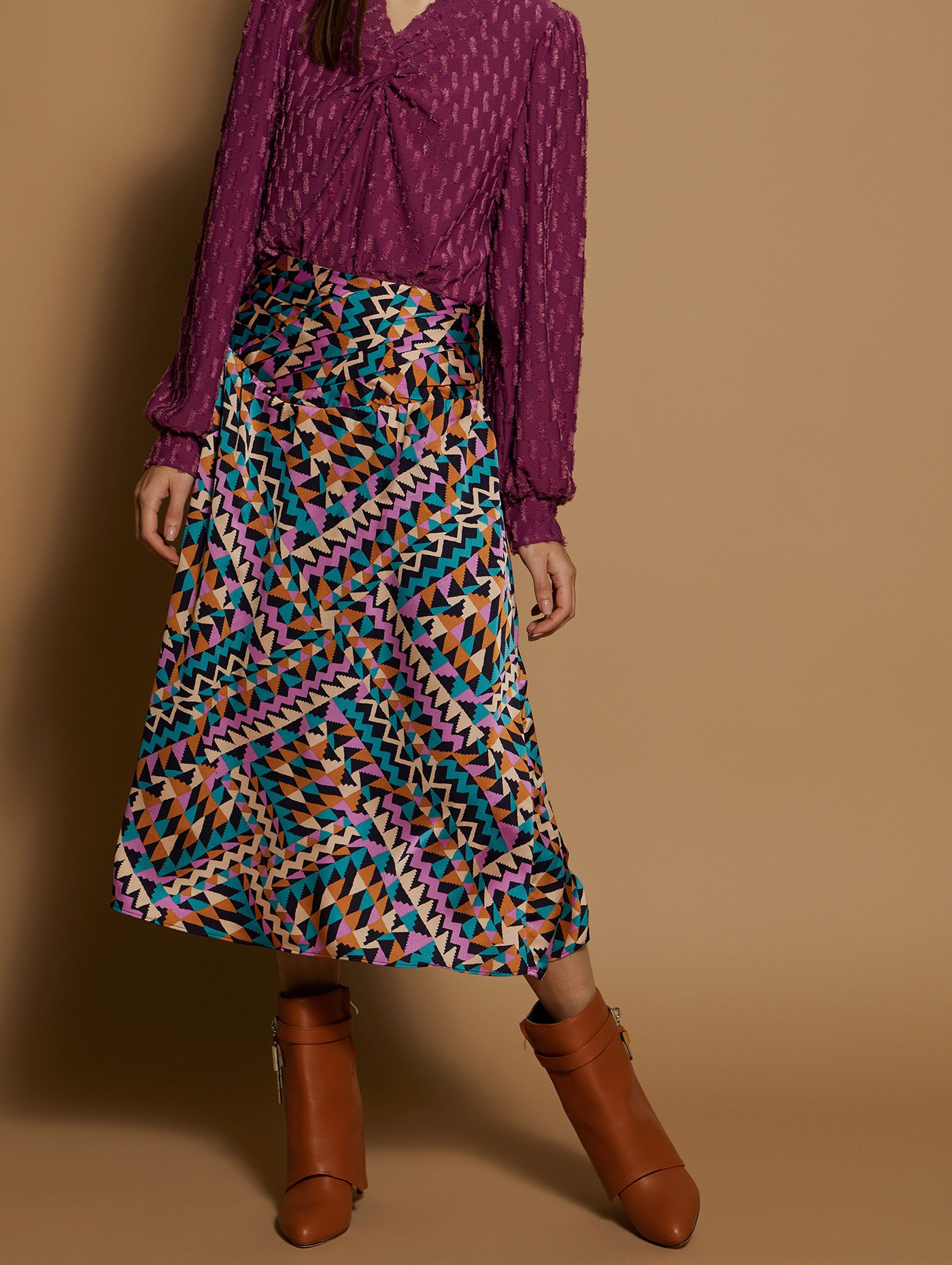 Printed midi skirt 6