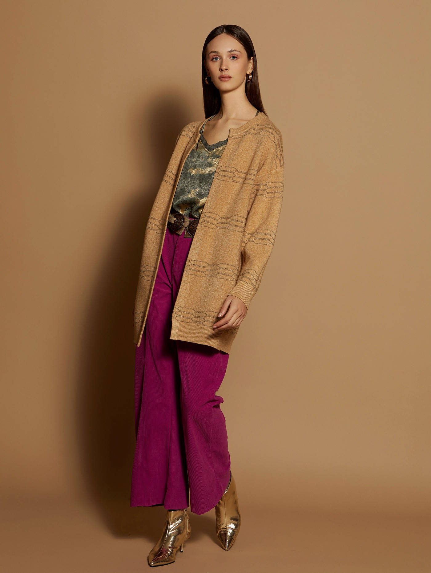 Corduroy palazzo trousers 1