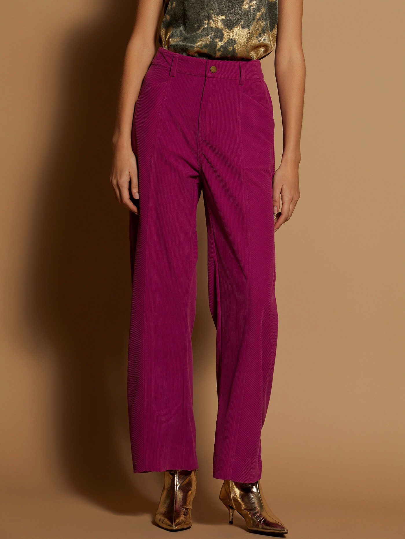 Corduroy palazzo trousers