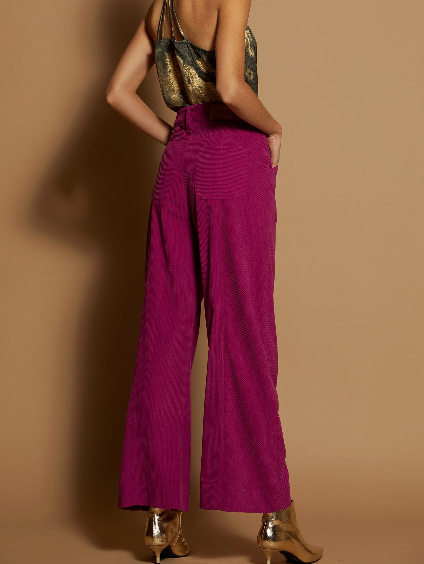 Corduroy palazzo trousers 2