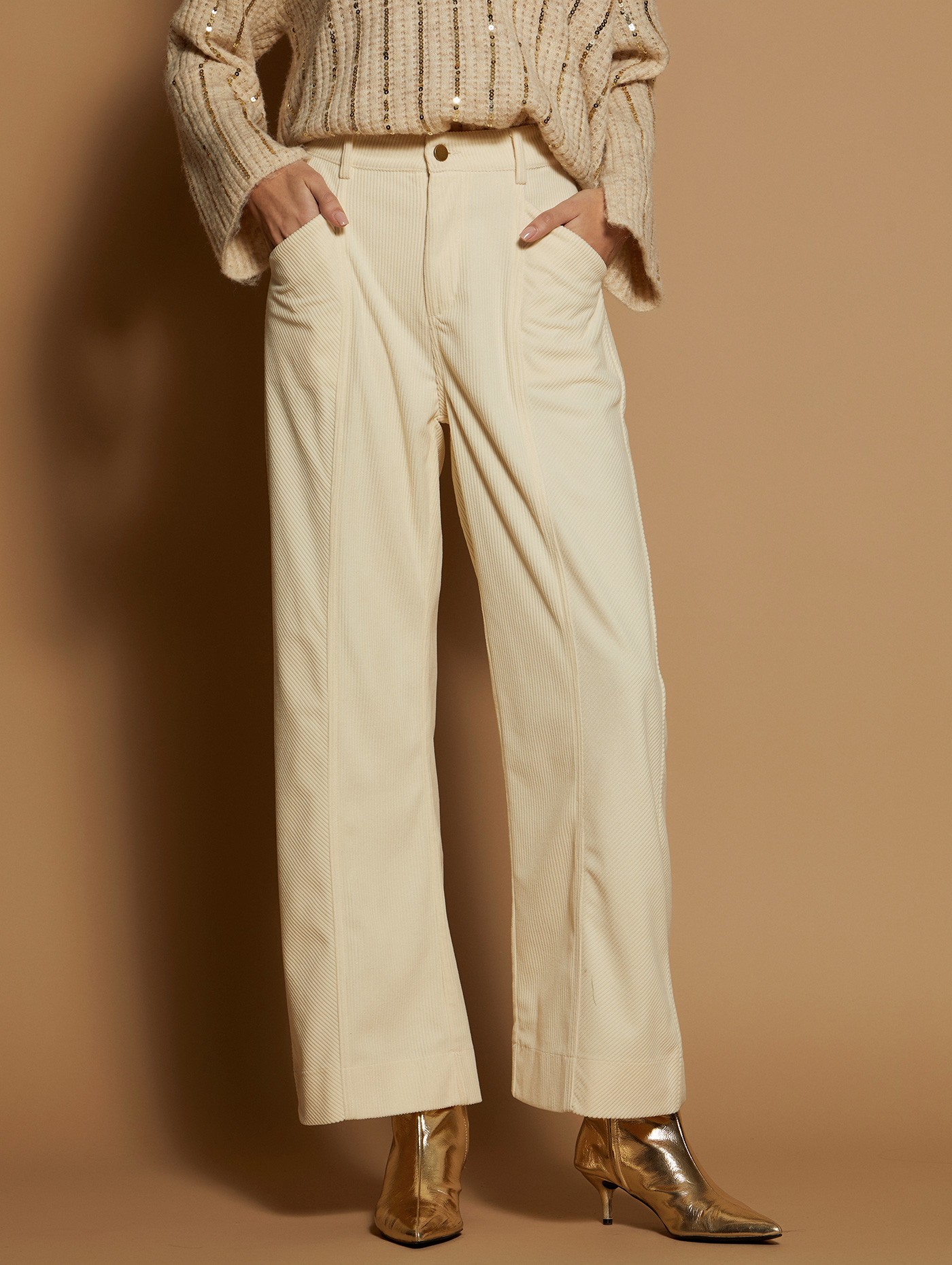 Corduroy palazzo trousers 3