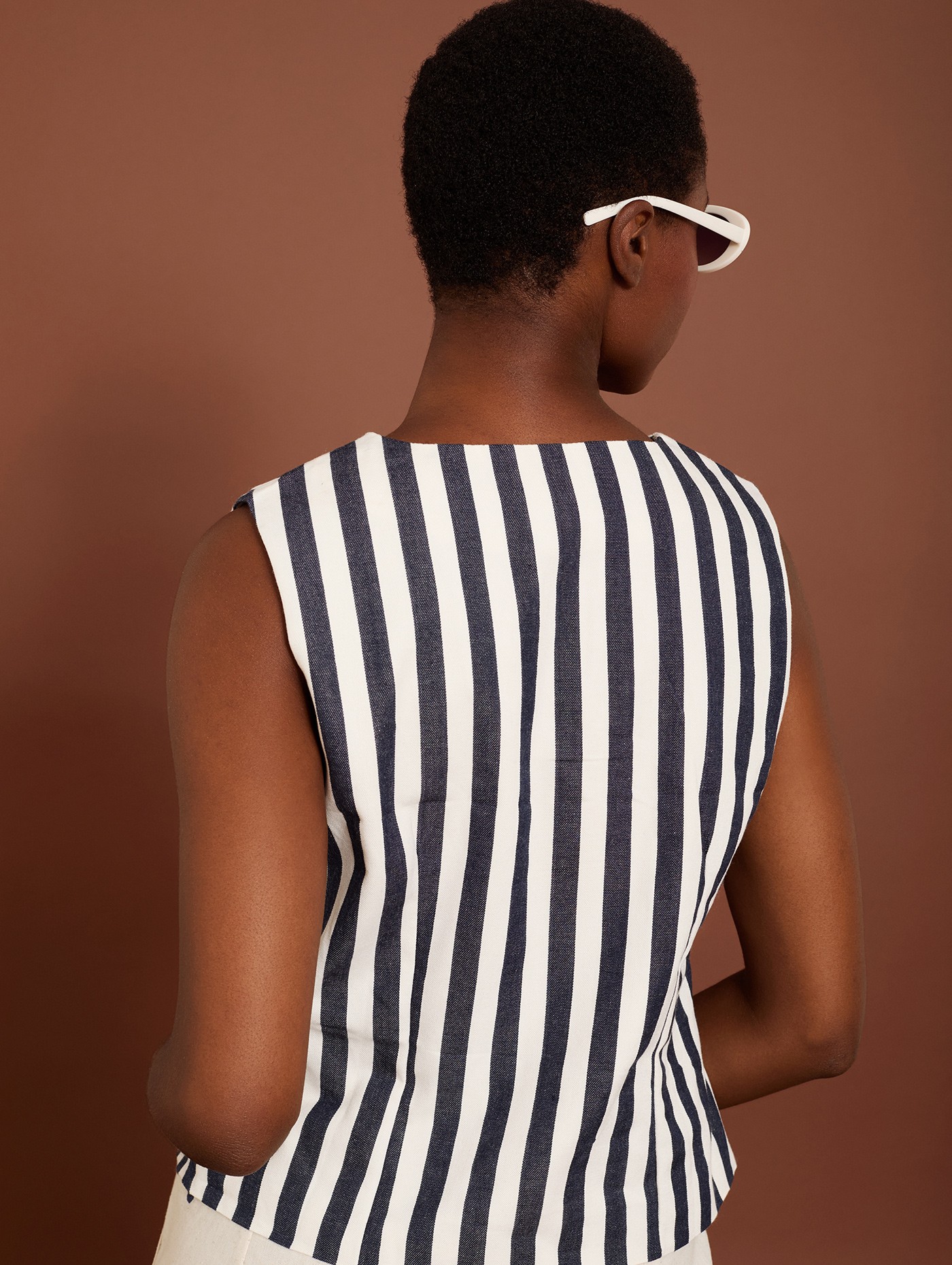 Nautical striped waistcoat 1