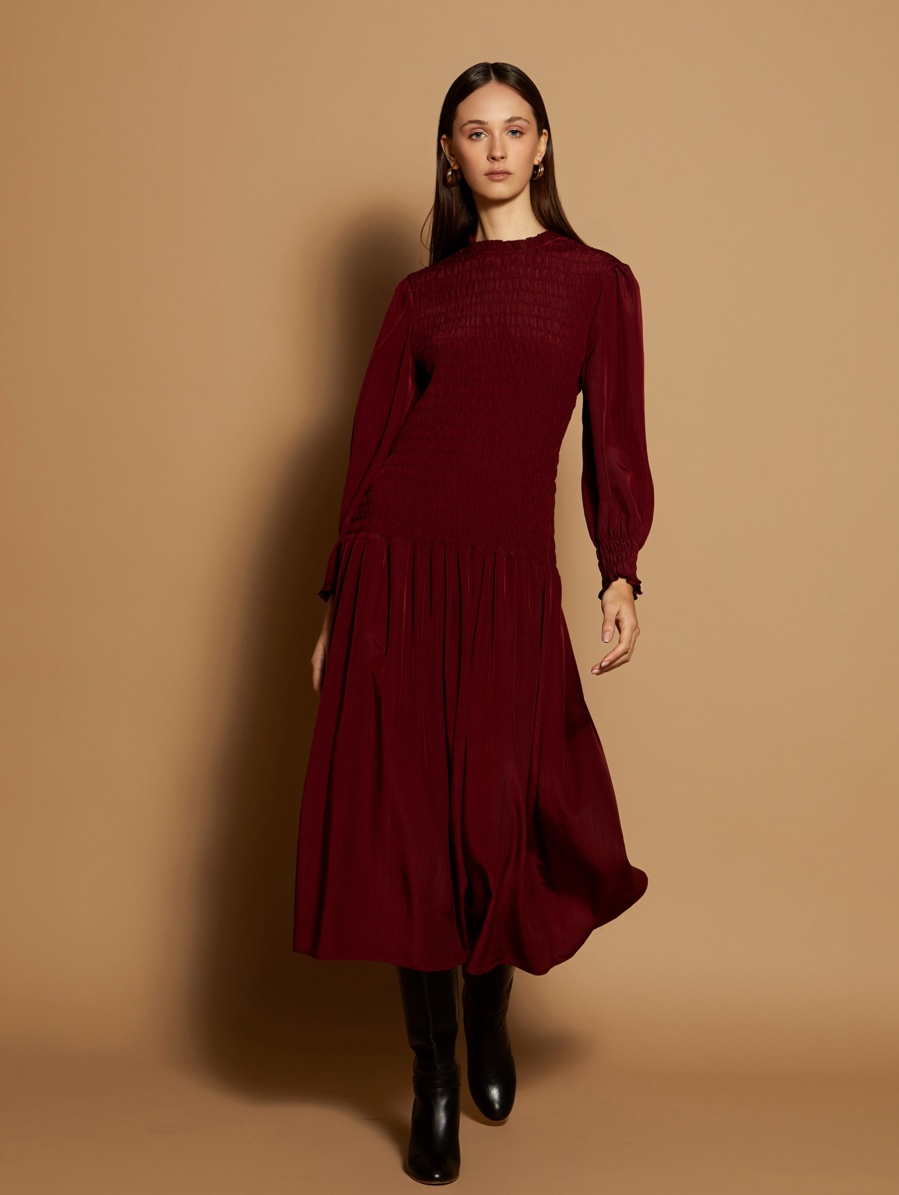 Smock midi dress