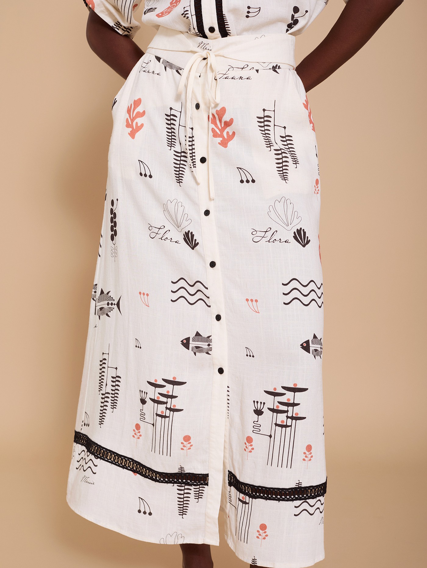 Printed midi skirt 4