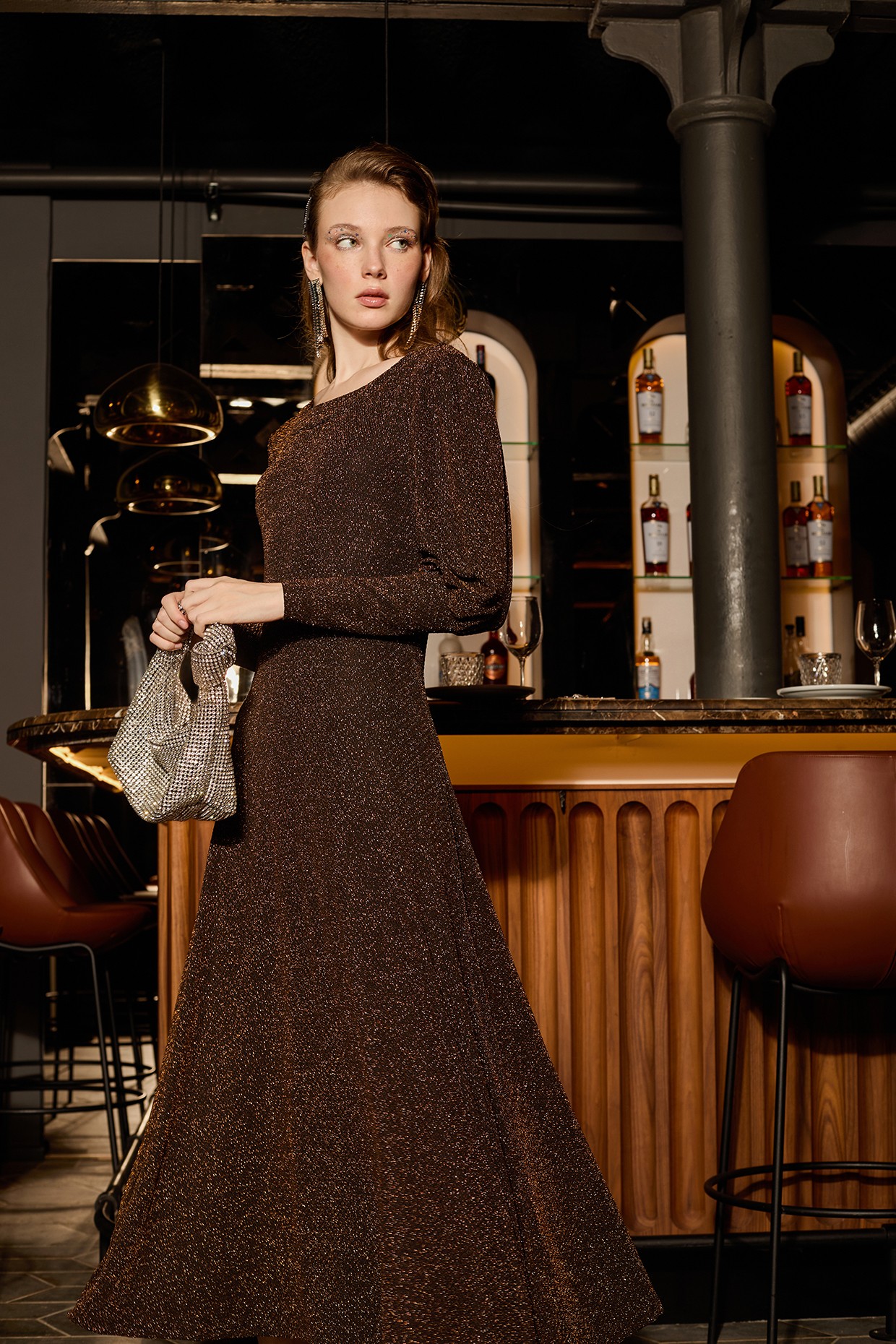 Lurex knit dress hotsell